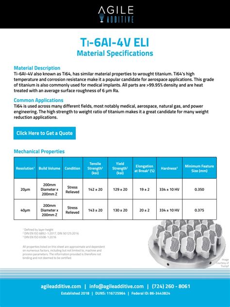 astm specs for ti64 hardness testing|titanium ti64 data sheet.